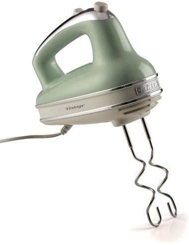 SBATTITORI: vendita online Ariete 1548 Sbattitore Vintage, 450W, 5 Velocità + Turbo, 2 Fruste Inox, Verde in offerta