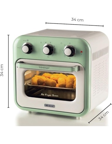FORNI E MICROONDE: vendita online Ariete 4632 Friggitrice ad Aria e Forno, 2in1, 1400W, 16 Litri, Timer 60 Min, Accessori Ino...