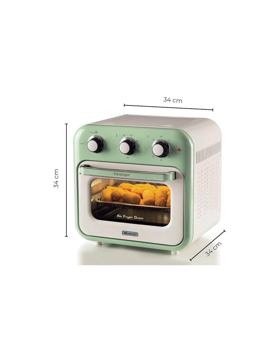 FORNI E MICROONDE: vendita online Ariete 4632 Friggitrice ad Aria e Forno, 2in1, 1400W, 16 Litri, Timer 60 Min, Accessori Ino...