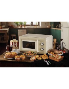 FORNI E MICROONDE: vendita online Ariete 3960 Forno a Microonde Vintage, 800W, 20 Litri, 6 Livelli, Timer 30 Min, Beige in of...