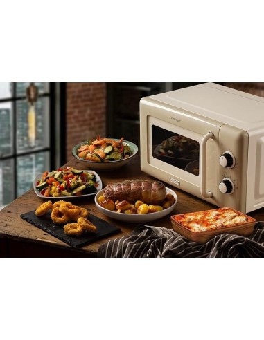 FORNI E MICROONDE: vendita online Ariete 3960 Forno a Microonde Vintage, 800W, 20 Litri, 6 Livelli, Timer 30 Min, Beige in of...