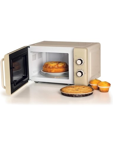 FORNI E MICROONDE: vendita online Ariete 3960 Forno a Microonde Vintage, 800W, 20 Litri, 6 Livelli, Timer 30 Min, Beige in of...
