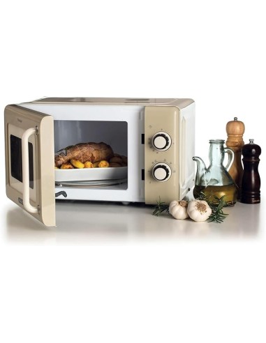 FORNI E MICROONDE: vendita online Ariete 3960 Forno a Microonde Vintage, 800W, 20 Litri, 6 Livelli, Timer 30 Min, Beige in of...