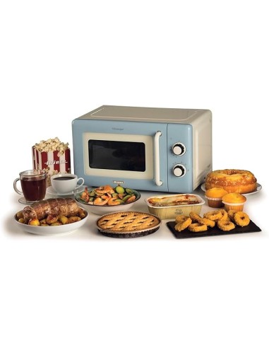 FORNI E MICROONDE: vendita online Ariete 3960 Forno a Microonde Vintage, 800W, 20 Litri, 6 Livelli, Timer 30 Min, Celeste in ...