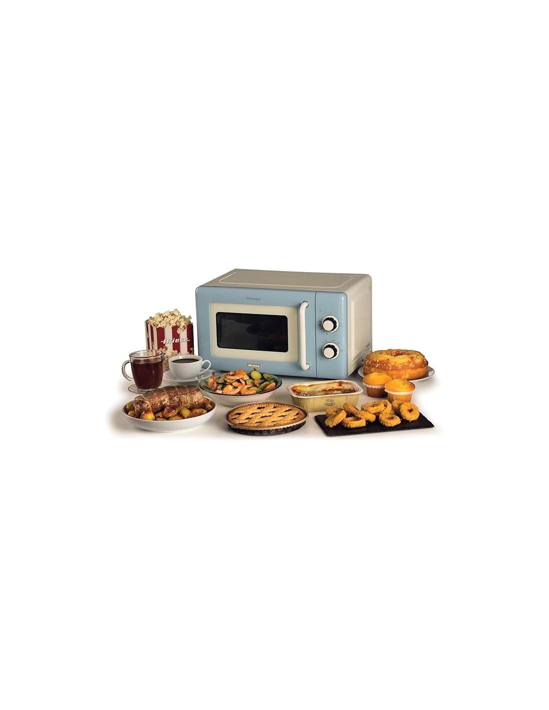FORNI E MICROONDE: vendita online Ariete 3960 Forno a Microonde Vintage, 800W, 20 Litri, 6 Livelli, Timer 30 Min, Celeste in ...