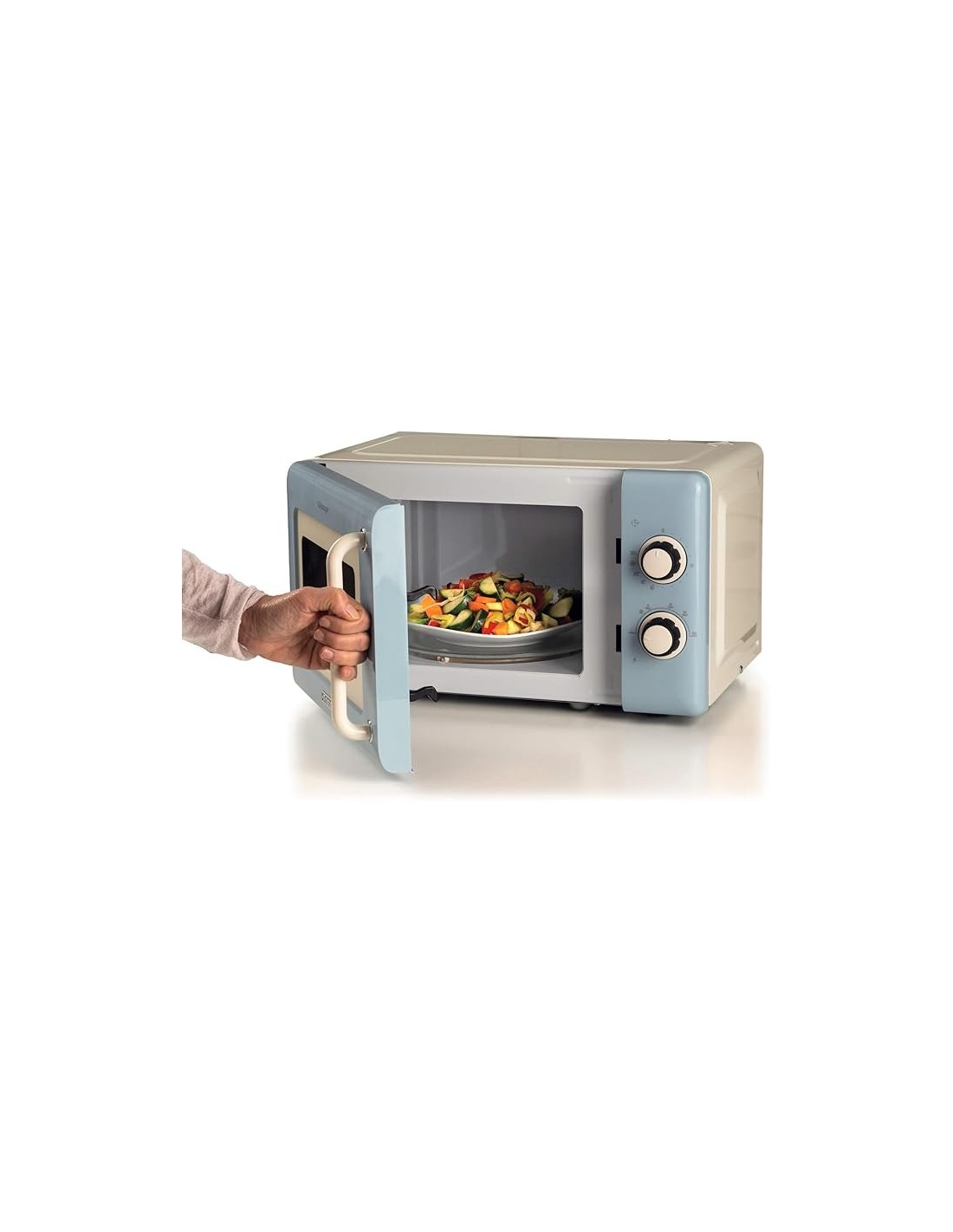 FORNI E MICROONDE: vendita online Ariete 3960 Forno a Microonde Vintage, 800W, 20 Litri, 6 Livelli, Timer 30 Min, Celeste in ...
