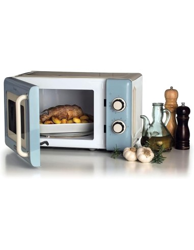 FORNI E MICROONDE: vendita online Ariete 3960 Forno a Microonde Vintage, 800W, 20 Litri, 6 Livelli, Timer 30 Min, Celeste in ...
