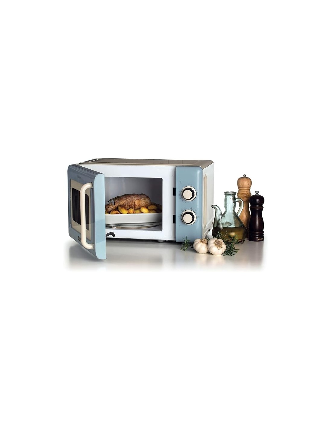 FORNI E MICROONDE: vendita online Ariete 3960 Forno a Microonde Vintage, 800W, 20 Litri, 6 Livelli, Timer 30 Min, Celeste in ...