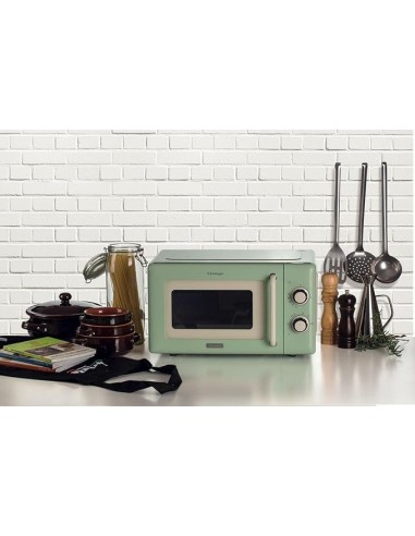 FORNI E MICROONDE: vendita online Ariete 3960 Forno a Microonde Vintage, 800W, 20 Litri, 6 Livelli, Timer 30 Min, Verde in of...