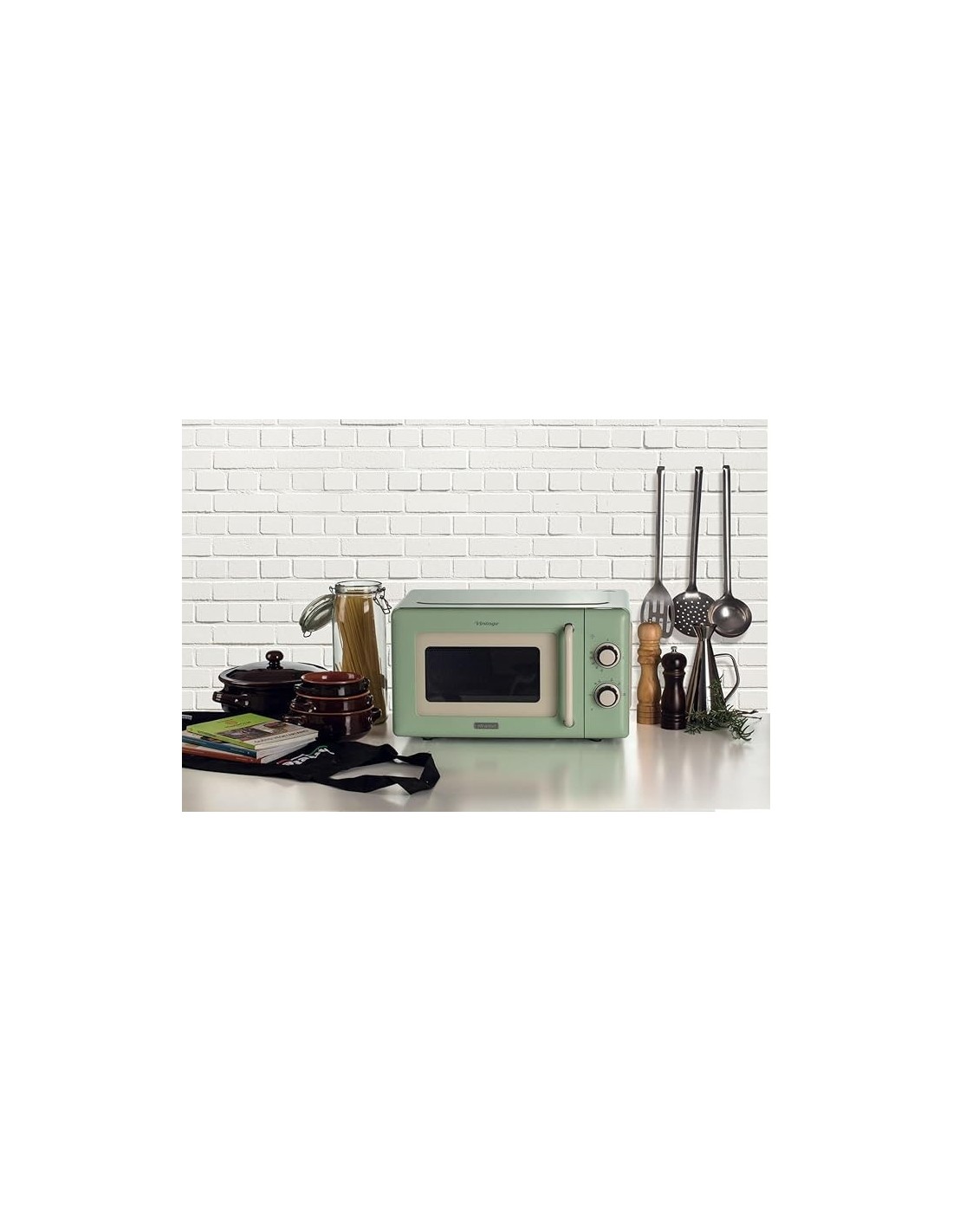 FORNI E MICROONDE: vendita online Ariete 3960 Forno a Microonde Vintage, 800W, 20 Litri, 6 Livelli, Timer 30 Min, Verde in of...