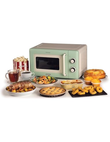 FORNI E MICROONDE: vendita online Ariete 3960 Forno a Microonde Vintage, 800W, 20 Litri, 6 Livelli, Timer 30 Min, Verde in of...