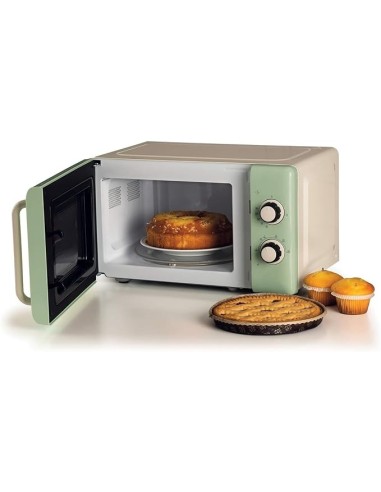 FORNI E MICROONDE: vendita online Ariete 3960 Forno a Microonde Vintage, 800W, 20 Litri, 6 Livelli, Timer 30 Min, Verde in of...