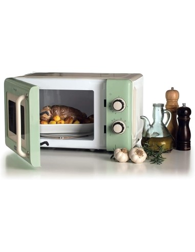FORNI E MICROONDE: vendita online Ariete 3960 Forno a Microonde Vintage, 800W, 20 Litri, 6 Livelli, Timer 30 Min, Verde in of...