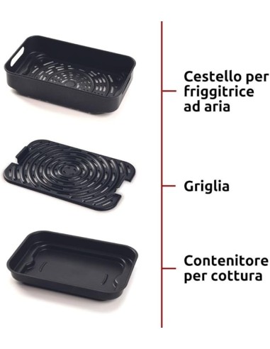 FRIGGITRICI: vendita online Ariete 4635 Air Fryer Grill, Friggitrice ad Aria, Griglia, 8L, 1700W, 8 Funzioni, Timer, Nero in ...