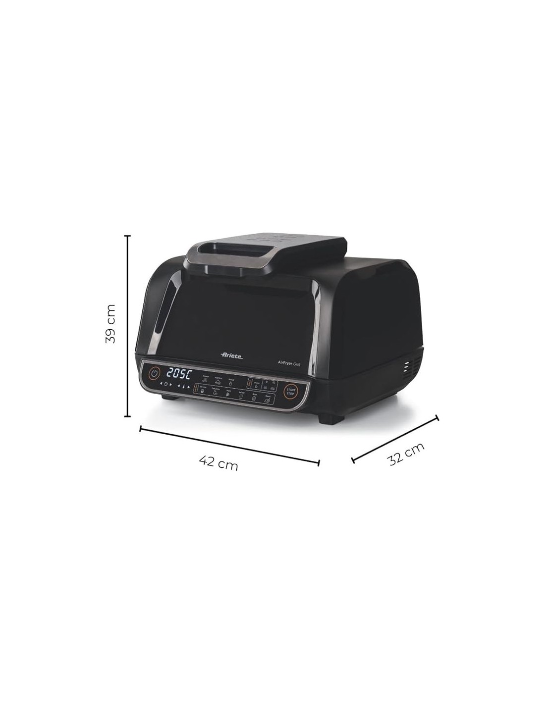 FRIGGITRICI: vendita online Ariete 4635 Air Fryer Grill, Friggitrice ad Aria, Griglia, 8L, 1700W, 8 Funzioni, Timer, Nero in ...