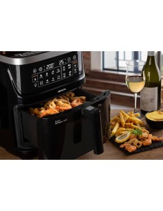 FRIGGITRICI: vendita online Ariete 4636 Friggitrice ad Aria, Funzione Vapore, Grill, 1700W, 10 Funzioni, Cestello Trasparente...