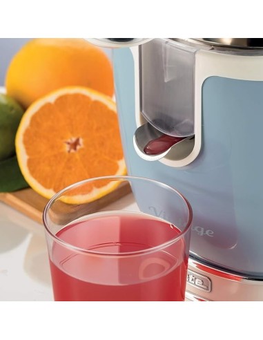 SPREMIAGRUMI: vendita online Ariete 413 Spremiagrumi Elettrico con Leva, 85W, Salvagoccia, Design Vintage, Celeste in offerta