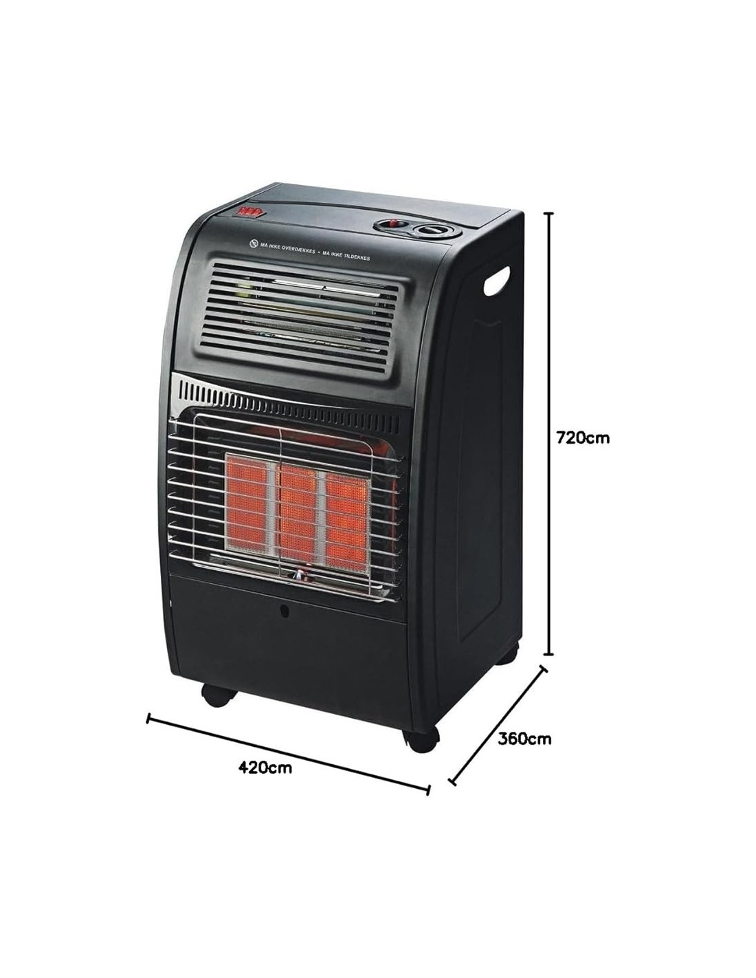 STUFE A GAS: vendita online Stufa Catalitica a Gas GPL, Infrarossi 4200W, Ventilata Turbo 1500W, 36x42x72 cm, DCG GH09 in off...