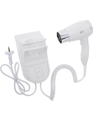 ASCIUGACAPELLI: vendita online Asciugacapelli DCG HTW1028, 1600W, 2 velocità, 3 temperature, Bianco, Diffusore, Foro per Appe...