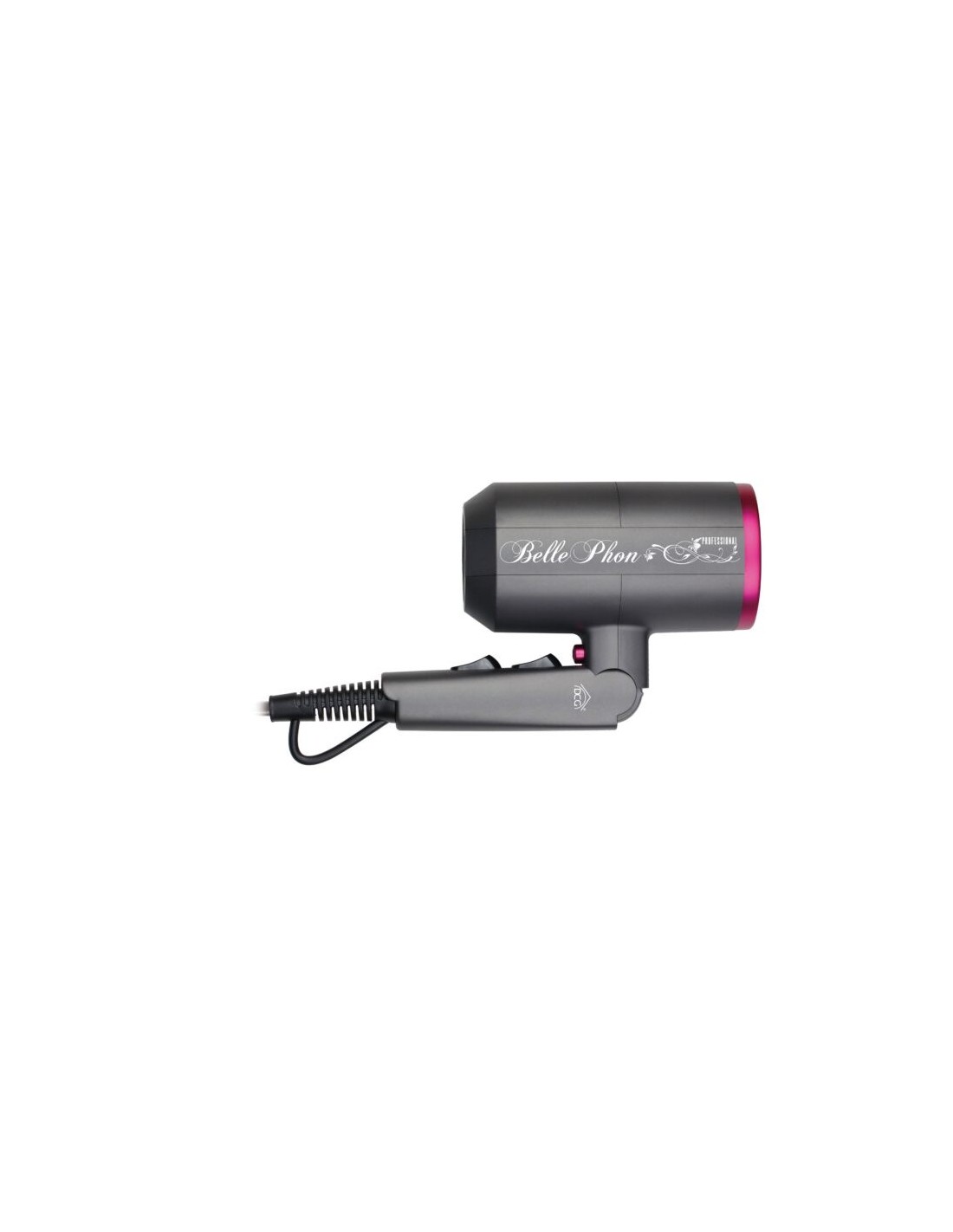 ASCIUGACAPELLI: vendita online Phon Professionale BELLE, Motore AC 1800-2200W, 2 Velocità, 3 Temperature, Impugnatura Pieghev...