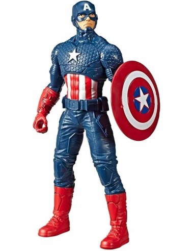 MARVEL E5579, CAPITAN AMERICA 25 CM, ACTION FIGURE, PERSONAGGIO SNODABILE, SUPEREROI AVENGERS