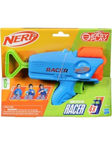 NERF F8637 ELITE JR. RACER, BLASTER LANCIA DARDI, GIOCO PER BAMBINI +6 ANNI