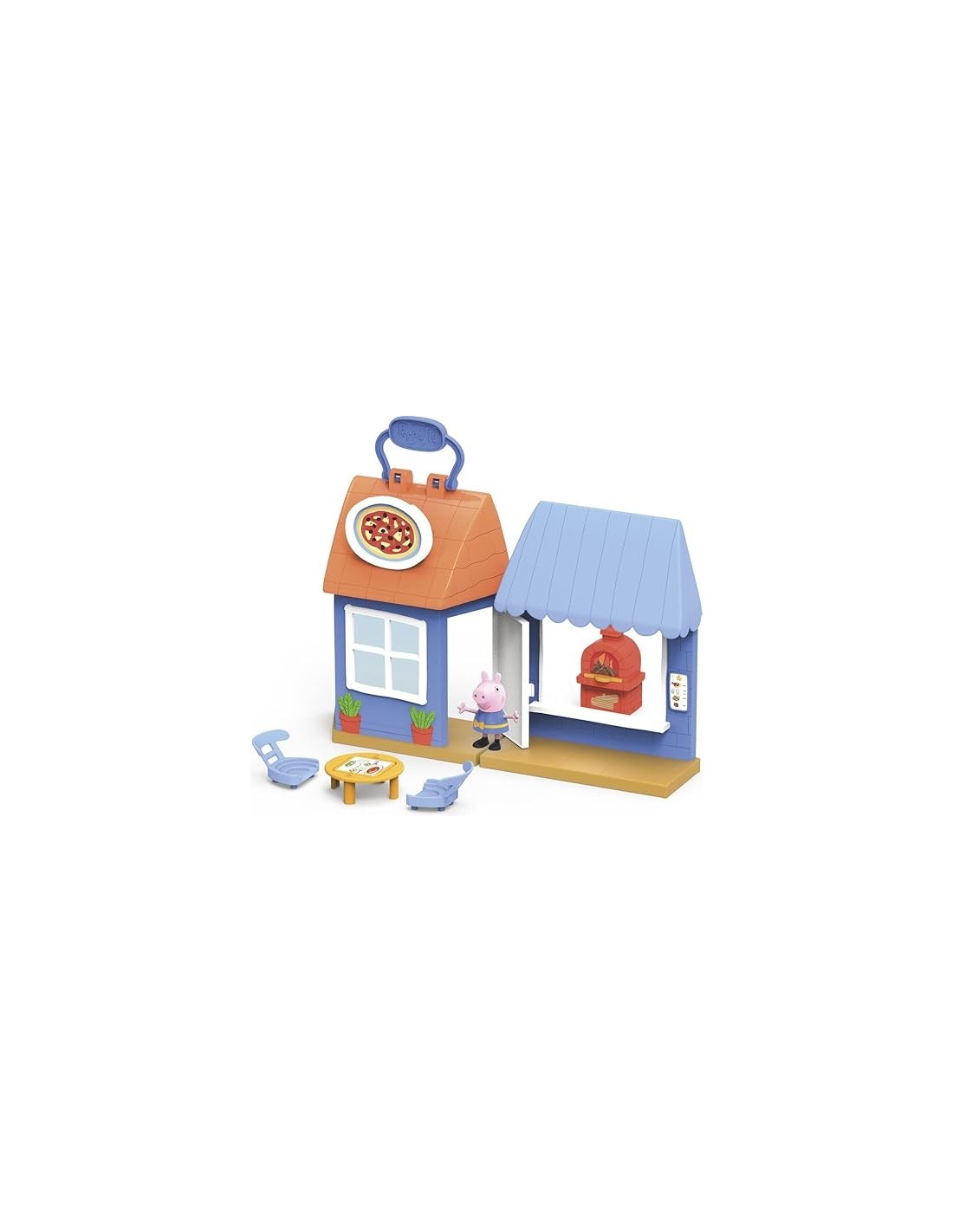 PEPPA PIG F2169, PLAYSET PIZZERIA CON PERSONAGGIO, ACCESSORI CUCINA, GIOCO BAMBINI +3 ANNI