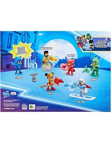 PJMASK F7593 PLAYSET 6 PERSONAGGI CON ACCESSORI