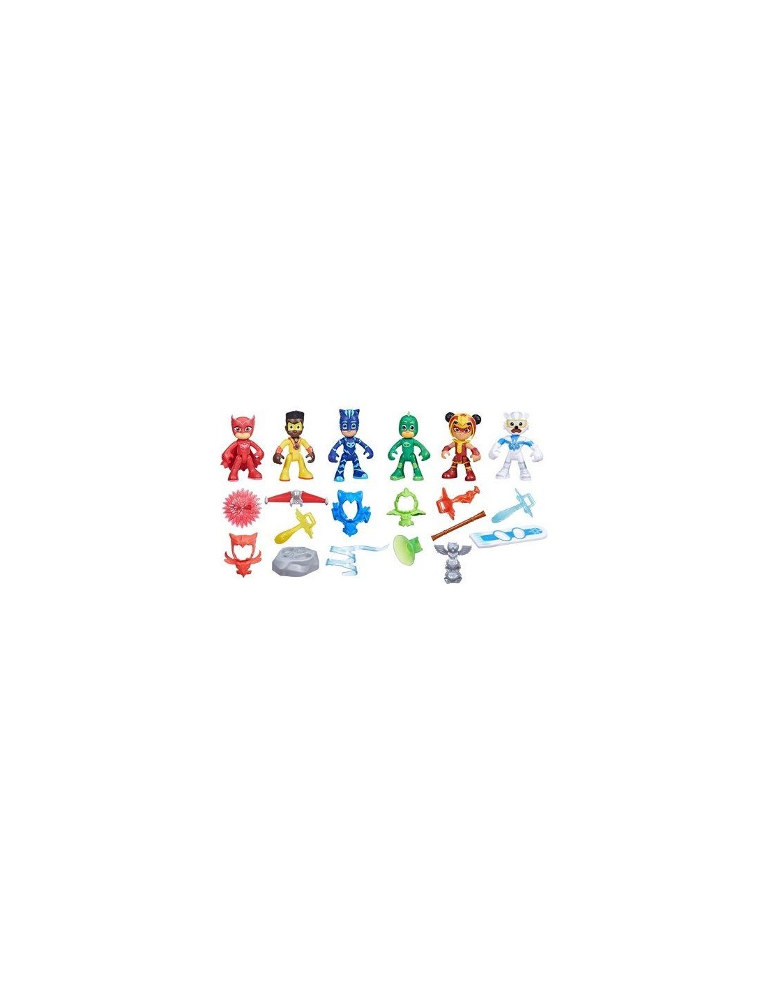 PJMASK F7593 PLAYSET 6 PERSONAGGI CON ACCESSORI