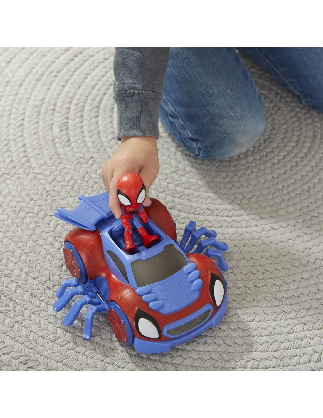 SPIDEY F1944, ARACNO-BOLIDE CON PERSONAGGIO 10 CM, VEICOLO MARVEL PER BAMBINI DAI 3 ANNI