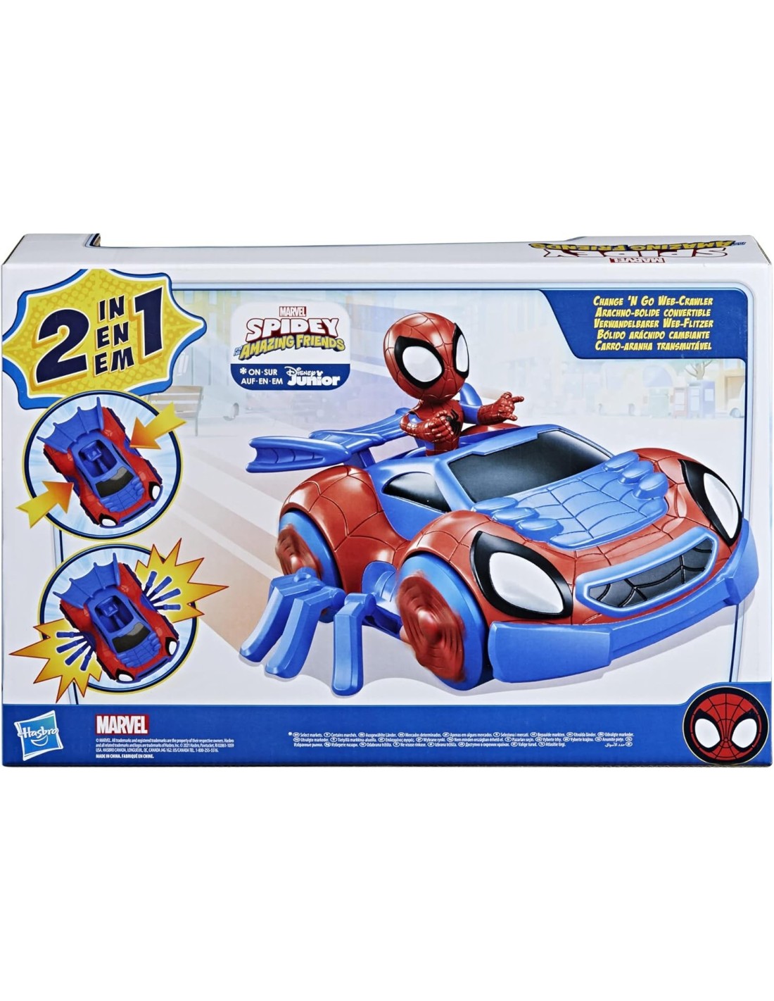 Spidey F1944 Aracno-Bolide con Personaggio Marvel 10 cm | Shop in Casa