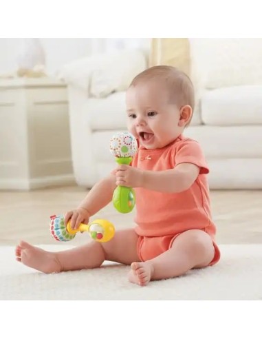 FISHER-PRICE FP BLT33 MARACAS SCUOTI E GIOCA, GIOCO SENSORIALE PER NEONATI