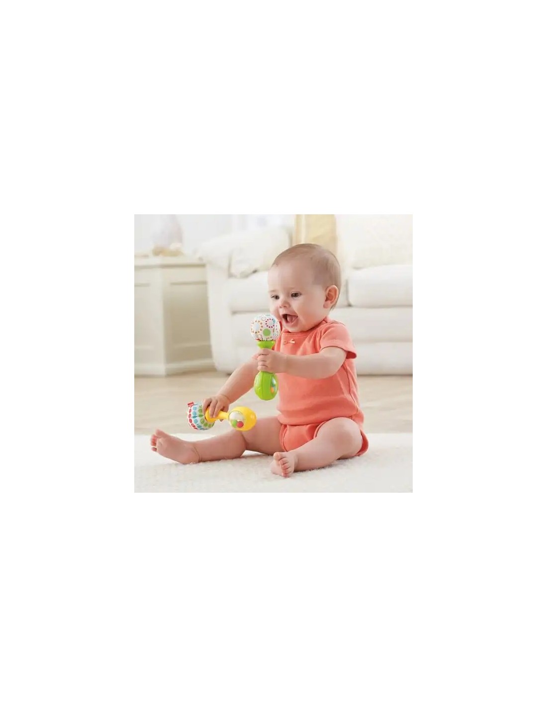 FISHER-PRICE FP BLT33 MARACAS SCUOTI E GIOCA, GIOCO SENSORIALE PER NEONATI