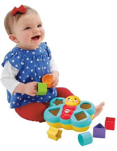 FISHER-PRICE FP CDC22 FARFALLA CERCAFORME, GIOCO EDUCATIVO MULTISENSORIALE PER BAMBINI