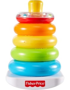 FISHER-PRICE GKD51 PIRAMIDE 5 ANELLI COLORATI CON BASE OSCILLANTE, GIOCATTOLO EDUCATIVO 6+ MESI 2