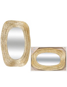 SPECCHIO 206401 BRENDA 89X58CM METALLO DORATO