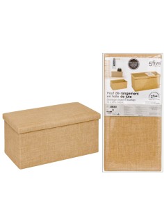 POUF 205555 PIEGHEVOLE 76X38X38CM MDF BEIGE
