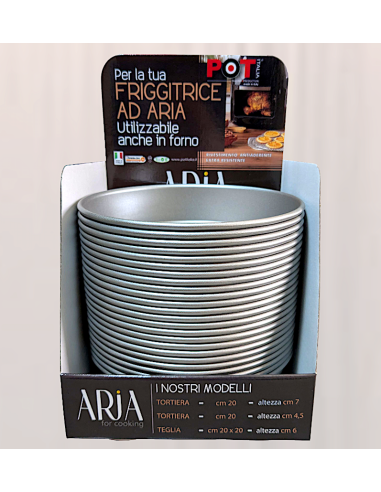TORTIERA TONDA 20CM H4,5CM PER FRIGGITRICE AD ARIA