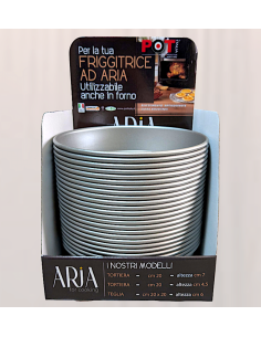 TORTIERA TONDA 20CM H7CM PER FRIGGITRICE AD ARIA