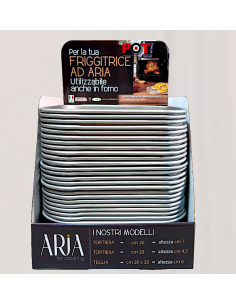 TEGLIA QUADRA 20X20CM H6CM PER FRIGGITRICE AD ARIA