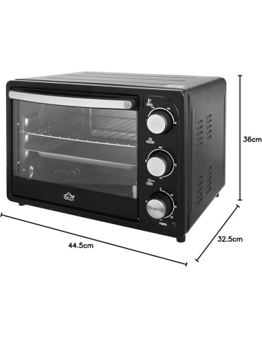 FORNI E MICROONDE: vendita online DCG Forno elettrico 20 Lt, MB9820N, certificazione A13, 90°-230°C, timer 60 minuti, termost...
