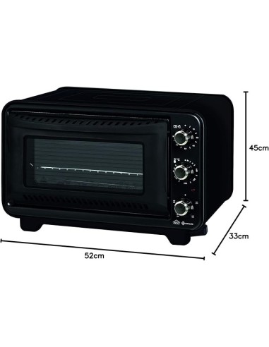 FORNI E MICROONDE: vendita online DCG MBT1035, multiforno elettrico ventilato, 35 litri, 1300W, timer 90 minuti, 52x45x33h cm...