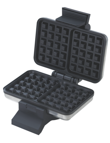 PIASTRE - TOSTAPANE - BISTECCHIERE: vendita online Waffle maker certificazione A13, acciaio inox, termostato regolabile, luce...