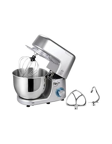 IMPASTATRICI: vendita online Impastatrice planetaria DCG, 8 litri, 1400W, 6 velocità, acciaio inox, con fruste e gancio, MiTA...