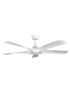 VENTILATORI: vendita online Ventilatore da soffitto, 5 pale bianche, diametro 142 cm, luce LED, con telecomando, timer, 72W i...