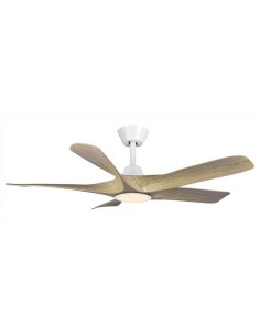 VENTILATORI: vendita online DCG ELTRONIC Ventilatore da soffitto, 5 pale legno, 72W, con lampada, timer, telecomando in offerta