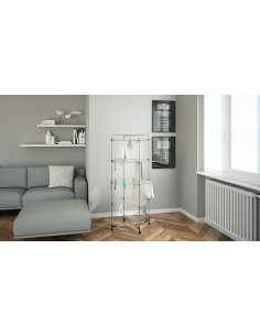 STENDI FERRO: vendita online Stendibiancheria a torre, 4 piani, 40 metri, acciaio antiruggine, con ruote, 70x156x70 cm, Colom...