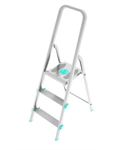 SCALE ALLUMINIO: vendita online Scala alluminio, 7 gradini, portata 150 kg, maniglione, piattaforma ampia, 53x124x212 cm, Col...