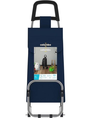 CARRELLI SPESA: vendita online Colombo ROLLY carrello porta spesa, acciaio, blu, sacca impermeabile, 40 litri, 25 kg in offerta
