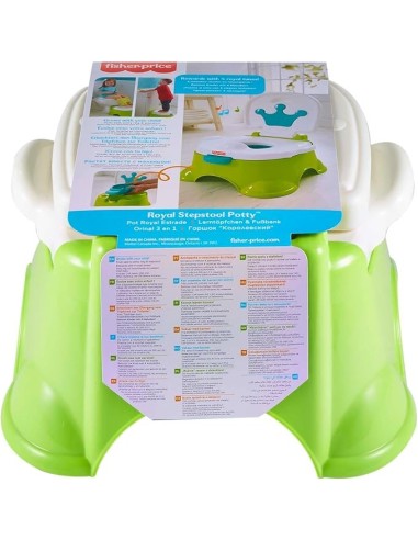 FISHER-PRICE HPY93 VASINO SGABELLINO DEL RE 2-IN-1 CON MUSICA E SCHIENALE